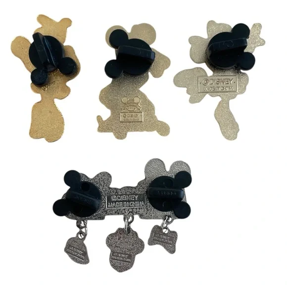 Disney Pins Set of 4 Minnie Girl, Minnie Ballerina, Minnie Name Dangle 2005 - Picture 7 of 8